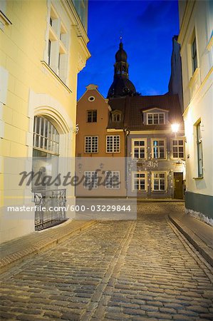 Street, Old Town, Riga, Riga District, Lettonie