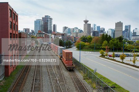 Former des pistes, Gastown, Vancouver, Colombie-Britannique, Canada