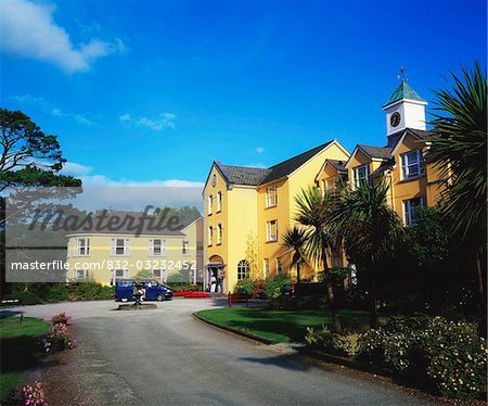 Sheen Falls Hotel, Kenmare, Co Kerry, Irlande ; Extérieur d'un hôtel