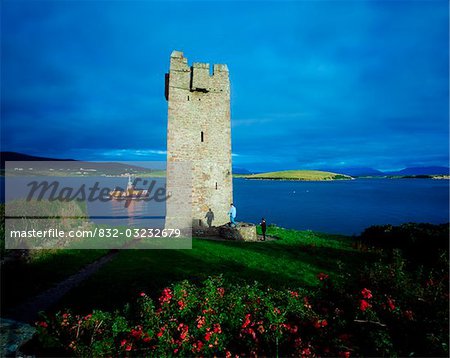 Carrickkildavnet Castle, Achill Island Co Mayo, Ireland