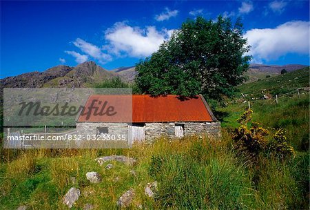 Black Valley, Killarney National Park, County Kerry, Ireland; Abandoned cottage