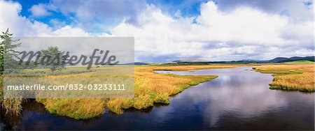 Gweebarra Bay, Naran, County Donegal, Irland; Panorama szenische auf Bucht