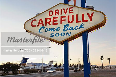 Sign in Las Vegas, Nevada, USA