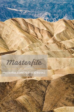 Zabriskie Point, Badlands, Death Valley National Park, Californie, USA