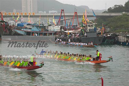 Dragon boat festival, Aberdeen, Hong Kong