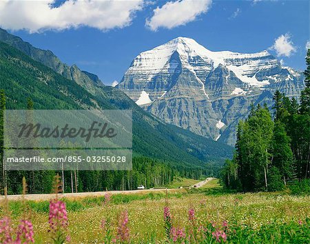 Mont Robson, le Parc Provincial du Mont Robson, en Colombie-Britannique, Canada