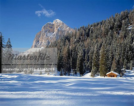 Dolomiti in snow, Italy