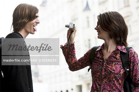 Couple taking a picture