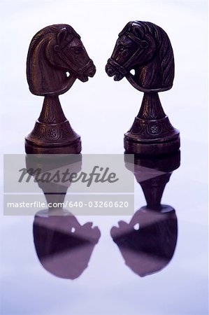 Schachbrett und Schachfiguren