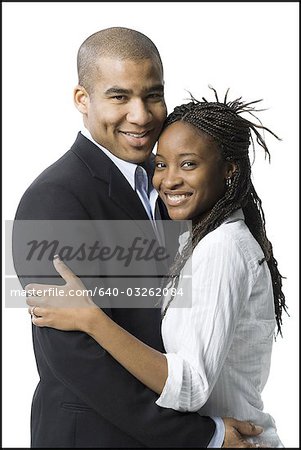 Closeup of couple smiling