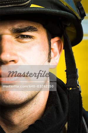 Portrait of a firefighter