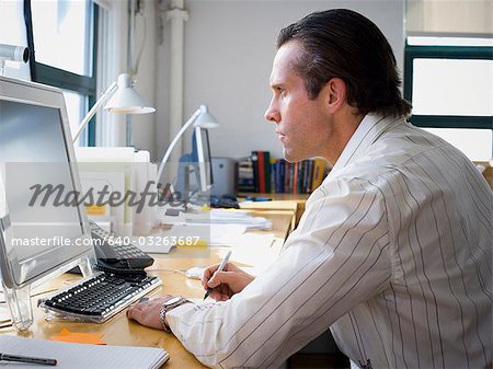 Businessman working