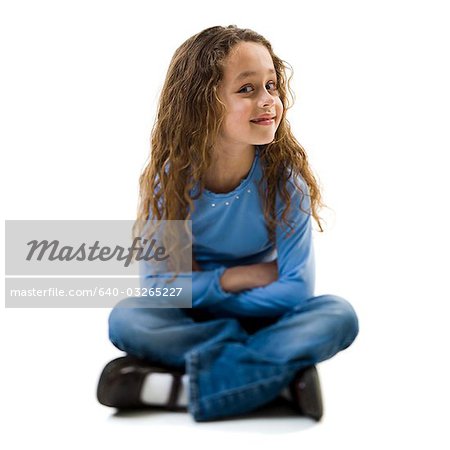 Young girl posing