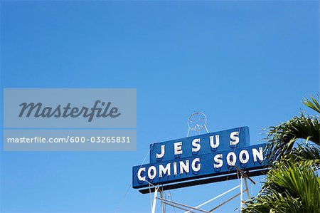 Jésus venant bientôt signer, Hawaii, USA