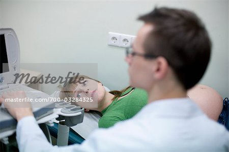 Pregnant Woman Having Ultrasound
