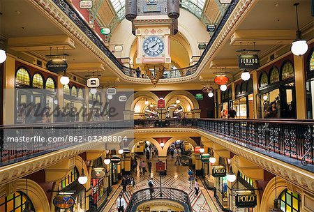 The interior of the Queen Victoria Building - Sydney's grandest shopping centre