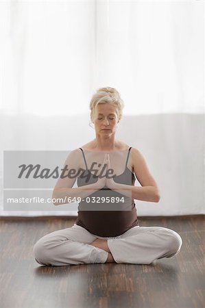 pregnant woman relaxing