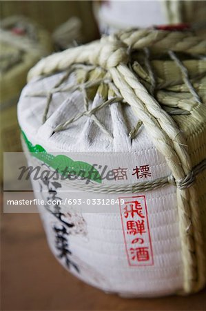 Japan, Takayama, Sake barrel