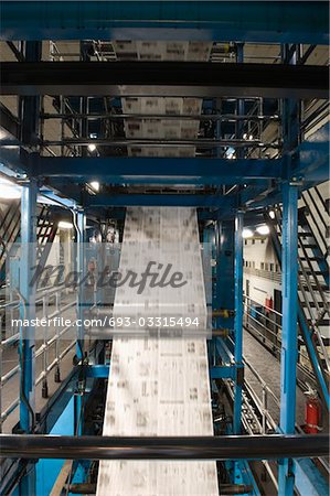 Newspaper production and printing process