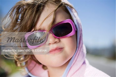 South Africa, Cape Town, girl in sunglasses, portrait
