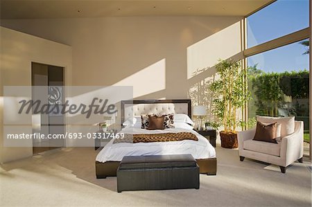 Sonnendurchflutete Schlafzimmer in Palm Springs