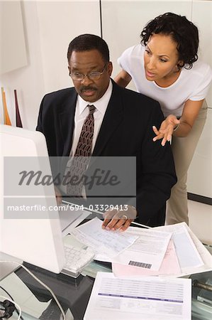 Client Talking with Accountant