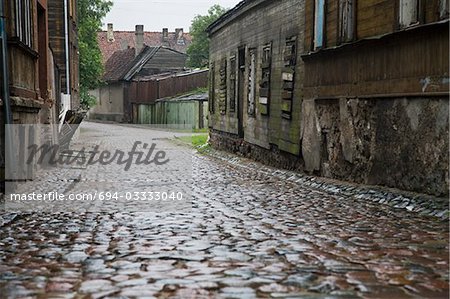 Rue pavée, Lettonie