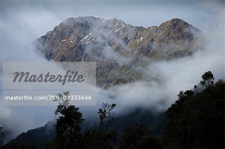 Mountains, Southern Alps, Franz Josef Glacier, South Island, New Zealand