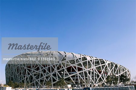 China,Beijing. National Stadium in the Olympic Park.