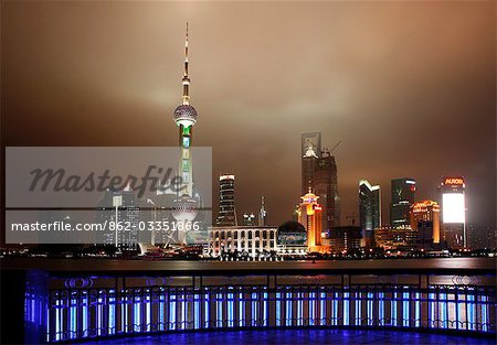 China,Shanghai. Pudong seen from the Bund.