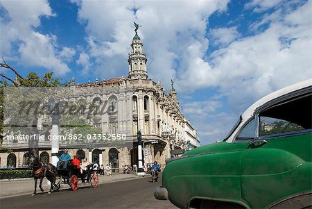 Cuba, la Havane. Vintage voitures américaines, la Havane