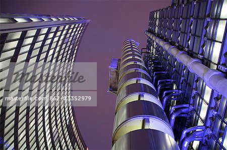 UK,England,London. The Lloyd's Building in the London city centre.