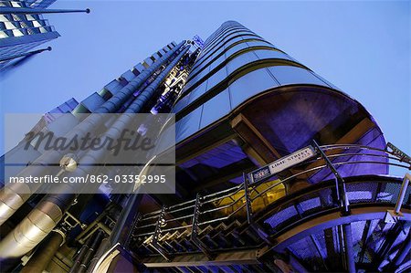 UK,England,London. The Lloyd's Building in the London city centre.