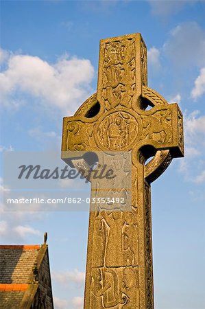 Oswestry Shropshire, Angleterre. Un monument dans le cimetière de l'église.