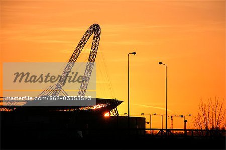 England,London,Brent. A part of the arch of the new Wembley Stadium.