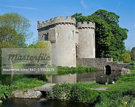 England,Shropshire,Whittington. Whittington Castle.