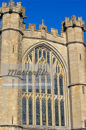 England,Somerset,Crewkerne. St Bartholomew's Parish Church stands on higher ground west of the town centre,it is the focal point of the rural prospect of the western side of the town a superb example of the Perpendicular style with many unusual and individual features.