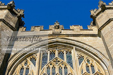 England,Somerset,Crewkerne. St Bartholomew's Parish Church stands on higher ground west of the town centre. It is the focal point of the rural prospect of the western side of the town - a superb example of the Perpendicular style with many unusual and individual features.