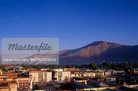 Tibet,Lhasa,Potala Palace. Located on the Red Hill in Lhasa,The Potala Palace is 3,700 meters above sea level and covers an area of over 360,000 square meters,measuring 360 meters from east to west and 270 meters from south to north. The palace has 13 stories,and is 117 meters high. It symbolizes Tibetan Buddhism and its central role in the traditional administration of Tibet.