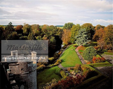 Pleasure Grounds from Castle Walls, Birr Castle, Co Offaly, Ireland