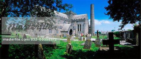 St. Canice's Kathedrale &, Round Tower, Kilkenny Stadt, Co Killenny, Irland