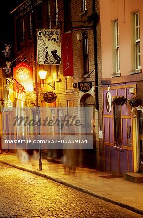 Temple Bar, Crown Alley, Dublin City, County Dublin, Ireland; Streetscape