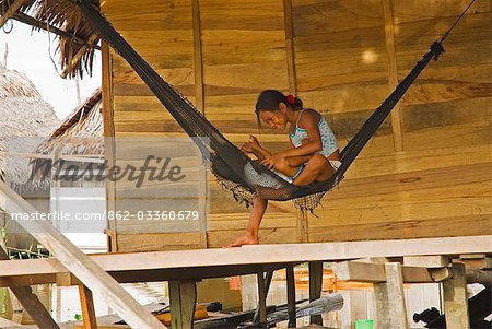 Peru,Amazon,Amazon River. The floating village of Belen,Iquitos.