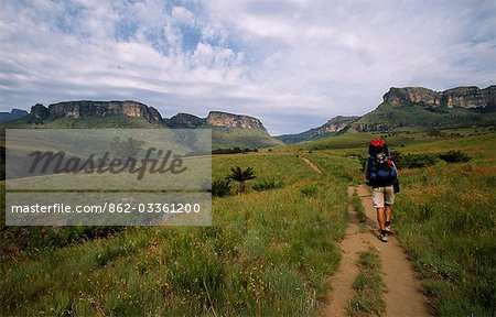 Trekking in the Drakensberg Mountains