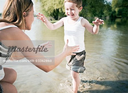 Child running to mother