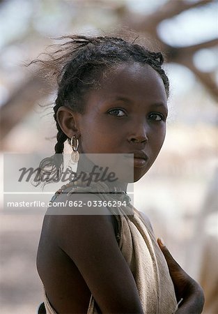 An attractive young girl from the nomadic Gabbra tribe.