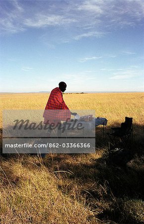 Frühstück in der Masai Mara