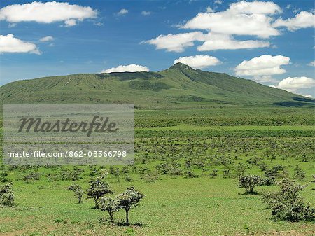 Kenya,Naivasha District,Longonot. Mount Longonot,a dormant volcano on the floor of the Great Rift Valley near Naivasha.