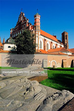 Bernardino Bernadine Kloster 16th Century Gothic Gebäude und Gedenkstätte Teil von Vilnius Unesco World Heritage Site, Litauen