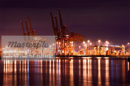 Loading Docks at Vancouver Wharves, Port of Vancouver, Vancouver, British Columbia, Canada